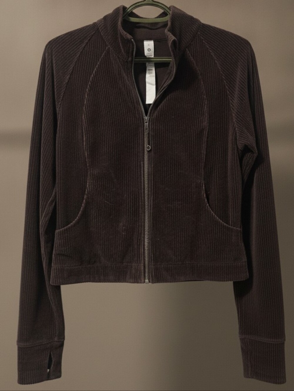lululemon Dark Brown Corduroy Zip Jacket